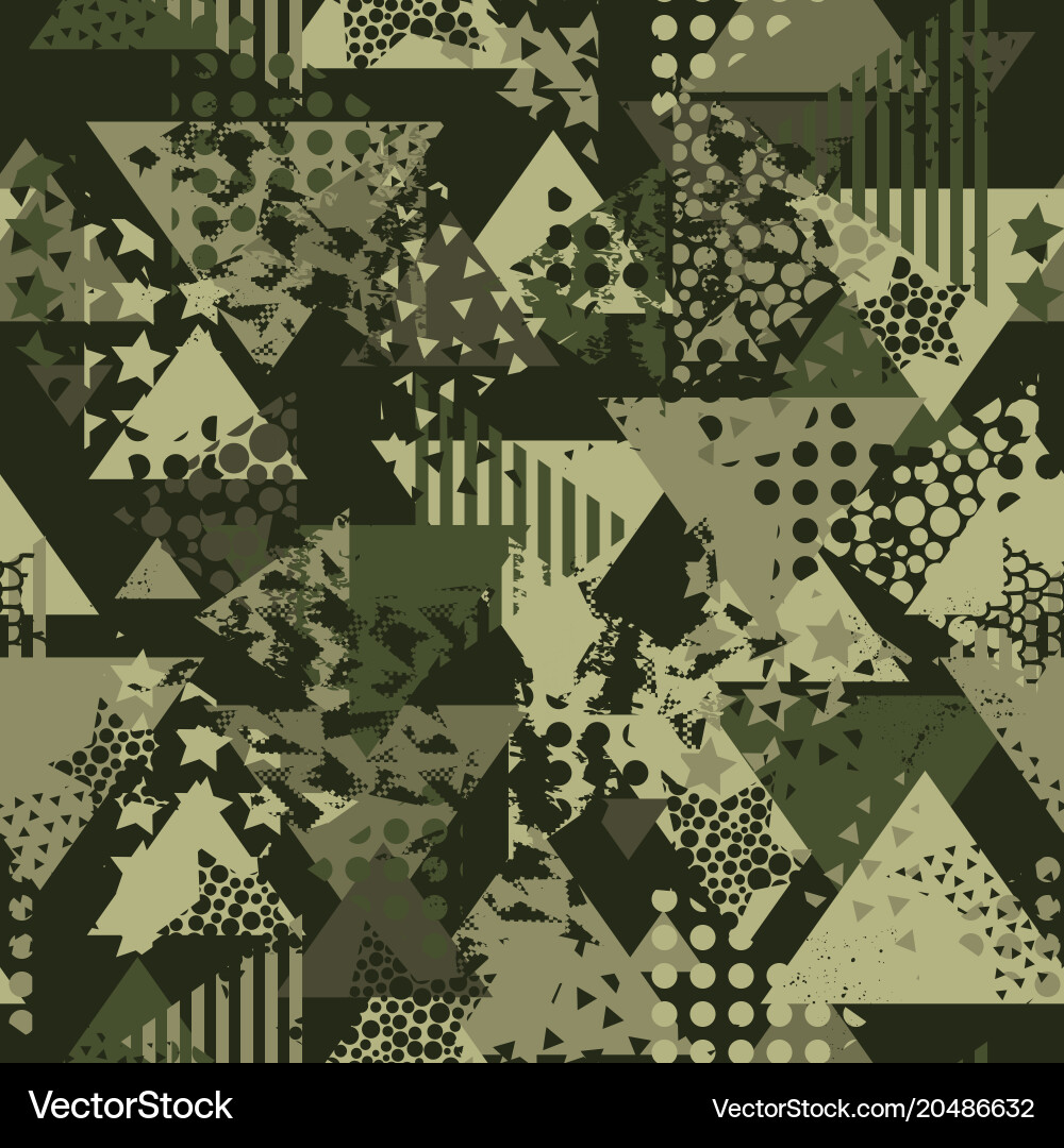 Abstract camouflage seamless pattern texture vector image