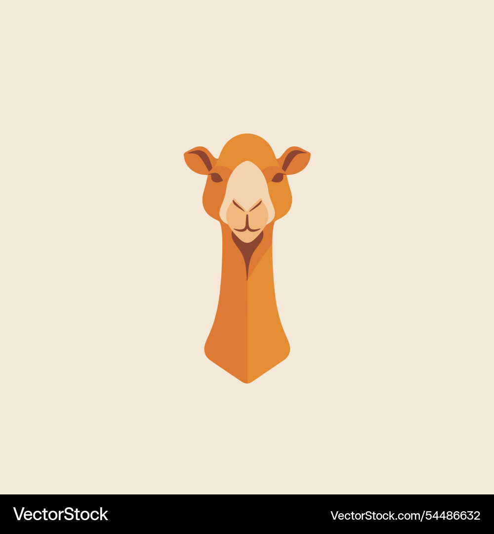 Camel with a simple and modern design Camel with a simple and modern design Vector Image