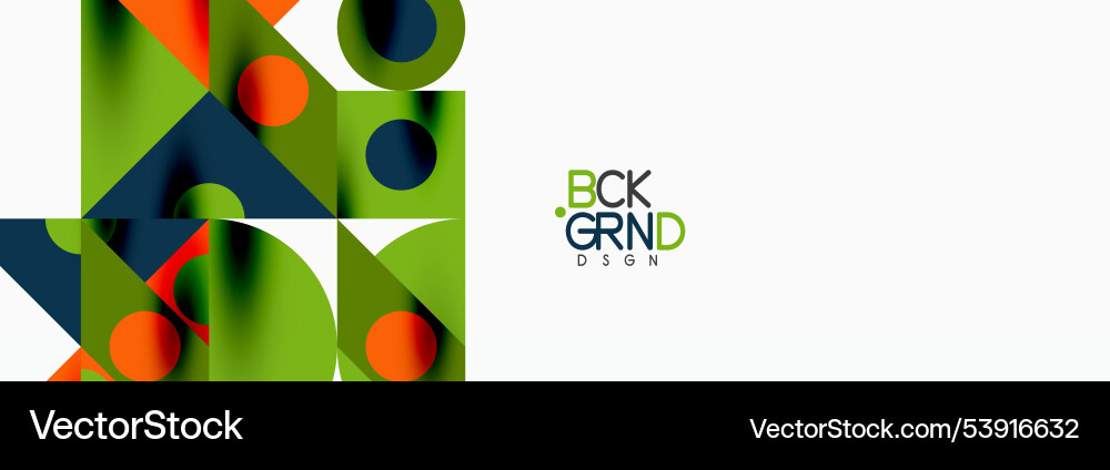 Trendy triangles lines round elements and circles Vector Image