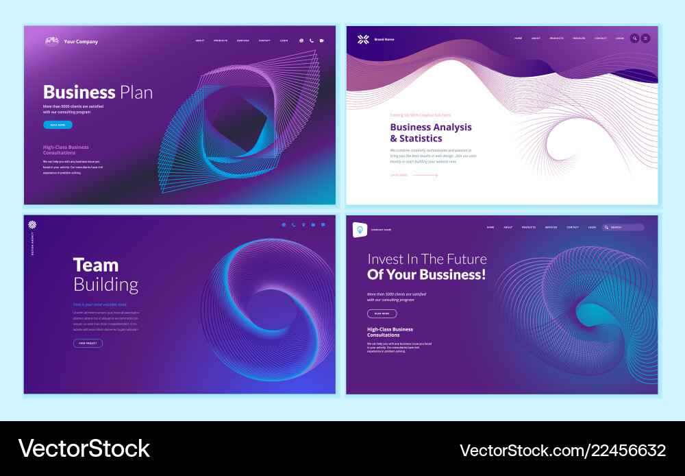 Web page design templates with abstract background Web page design templates with abstract background vector image