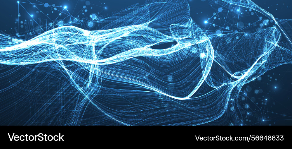 Abstract flowing wave lines design element Abstract flowing wave lines design element vector image
