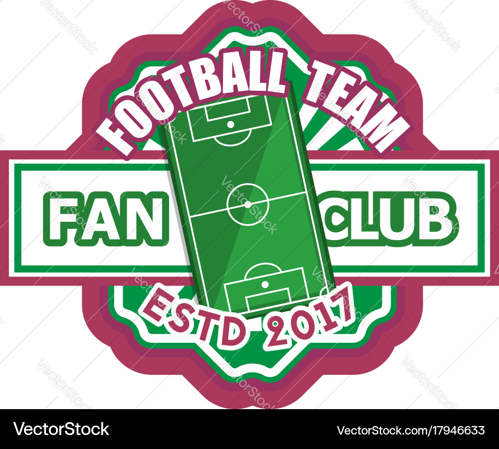 Football sport soccer fan club badge icon Vector Image
