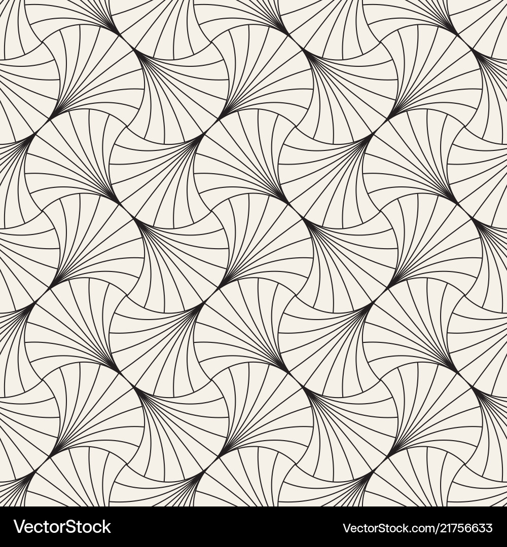 Overlapping Arc Pattern vector image