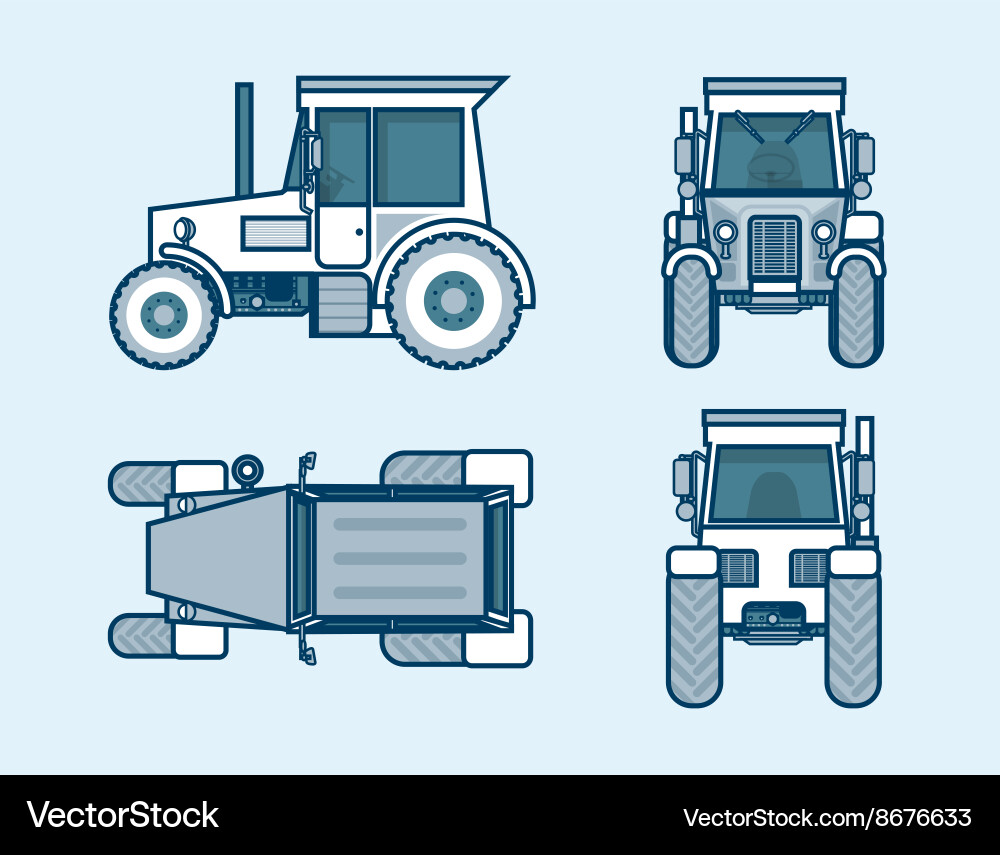 Tractor 2D DWG Plan for AutoCAD * Designs CAD