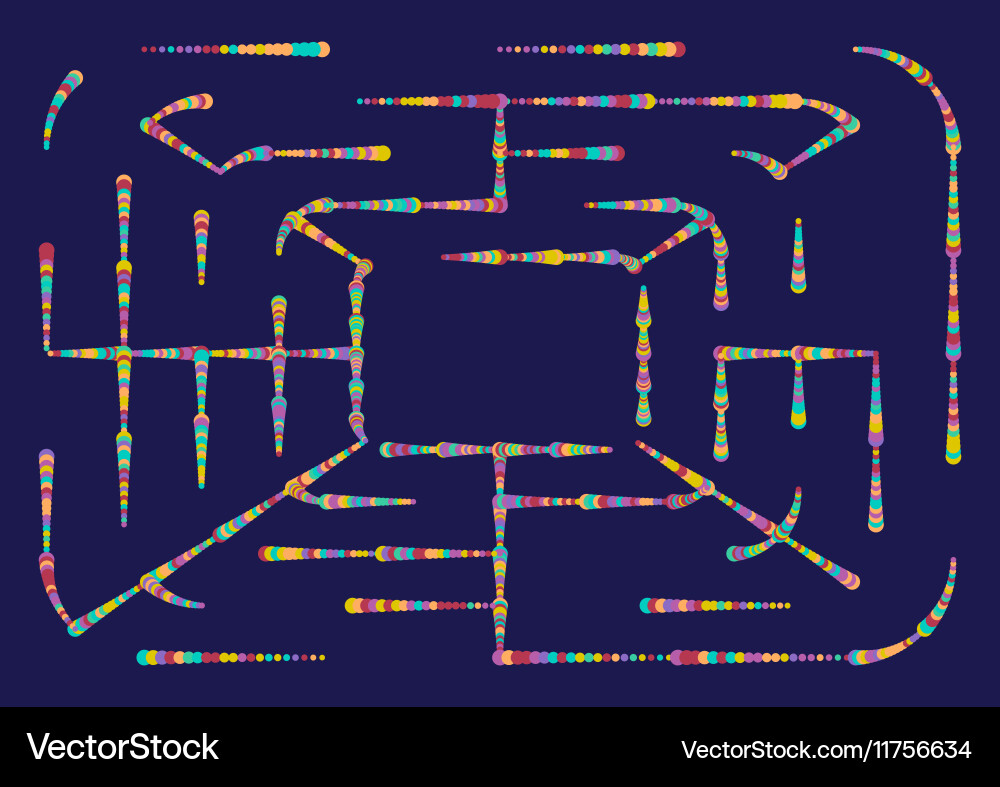 Dynamic Colorful Point Background vector image