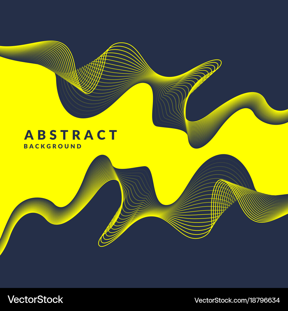 Dynamic Geometric Wave Background Vector Image