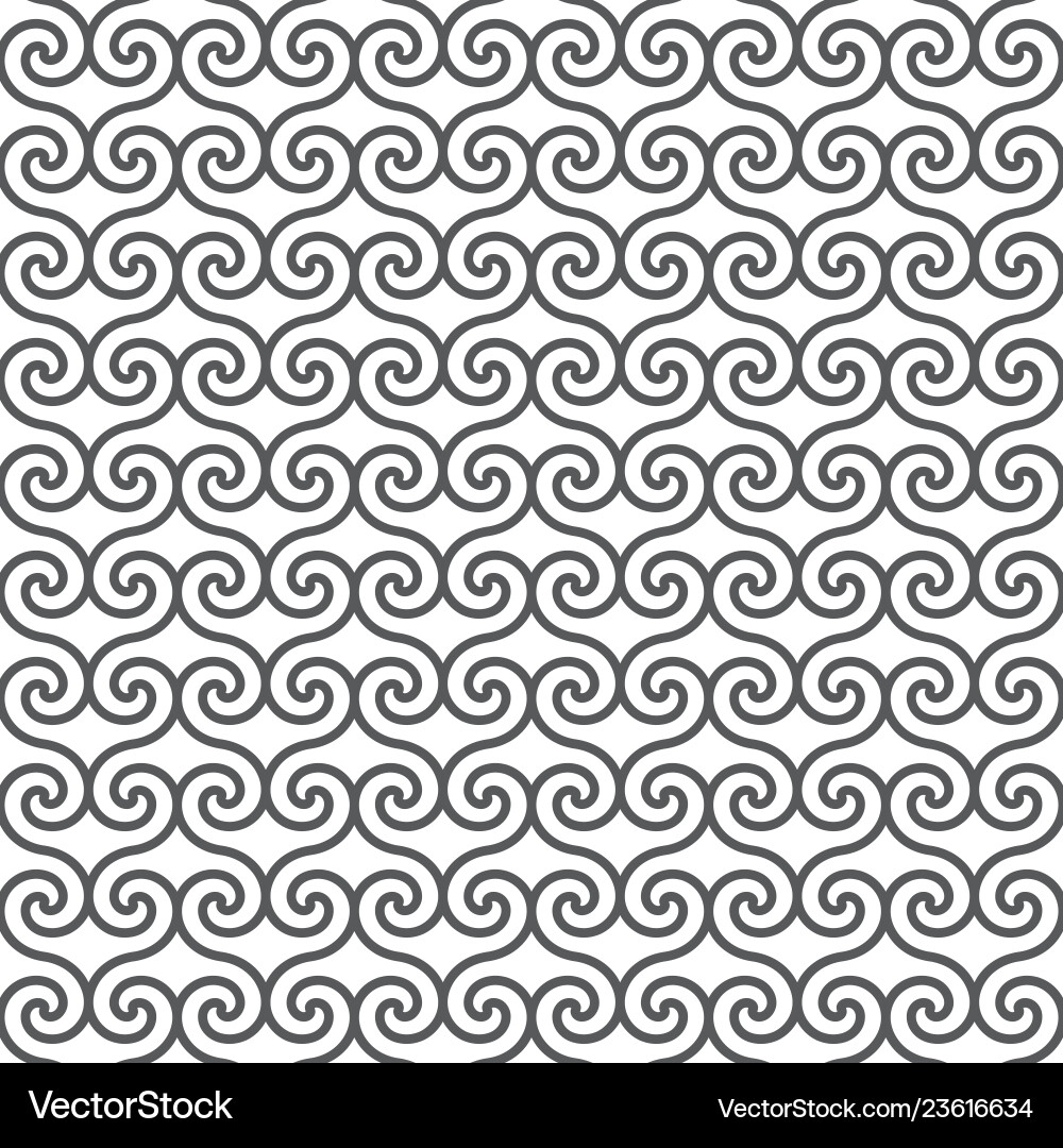 Monochrome Geometric Line Pattern vector image