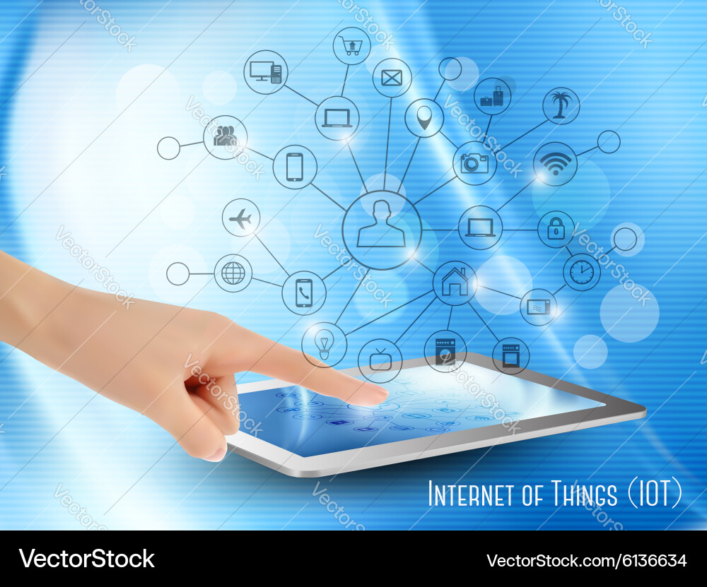 Smart Device Network Concept Vector Image