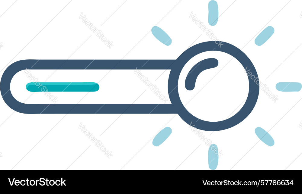 Streamlined light source search icon design Vector Image
