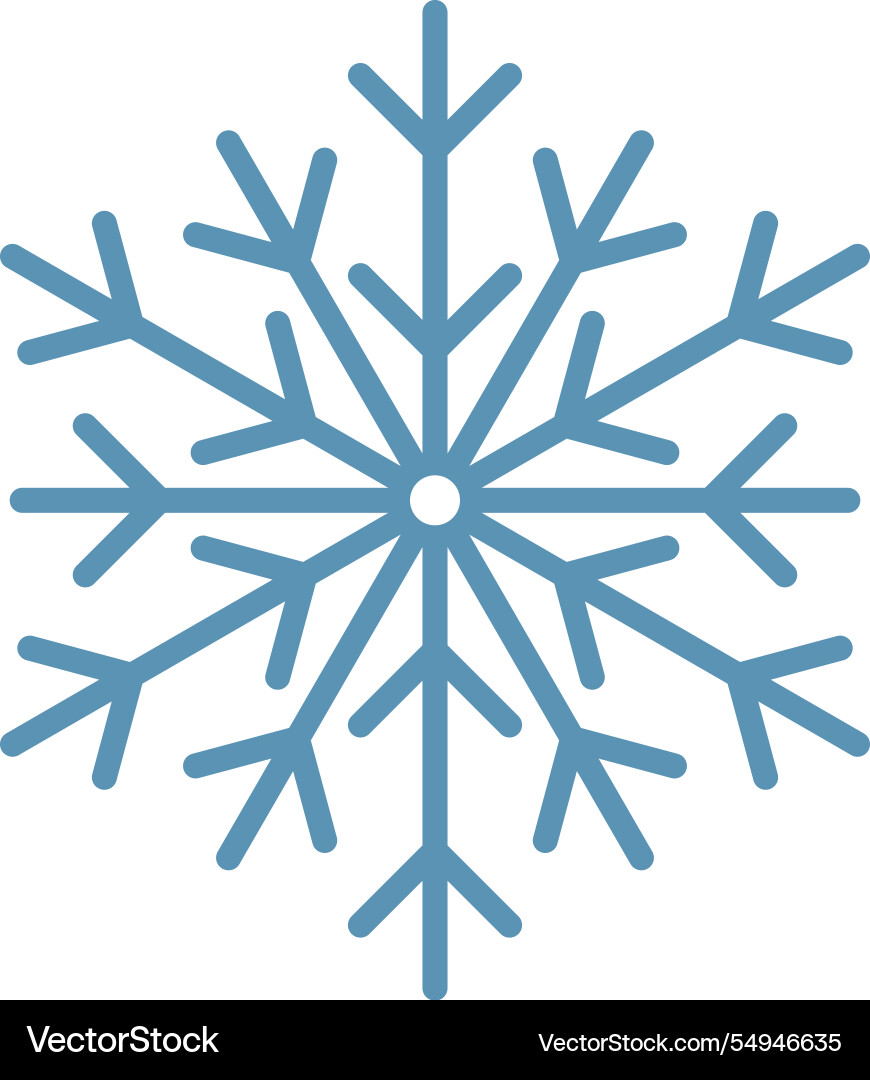 Light blue snowflake featuring sharp edges set Light blue snowflake featuring sharp edges set Vector Image