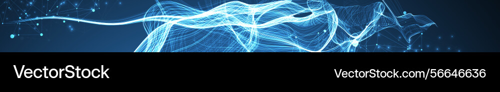Abstract flowing wave lines design element vector image