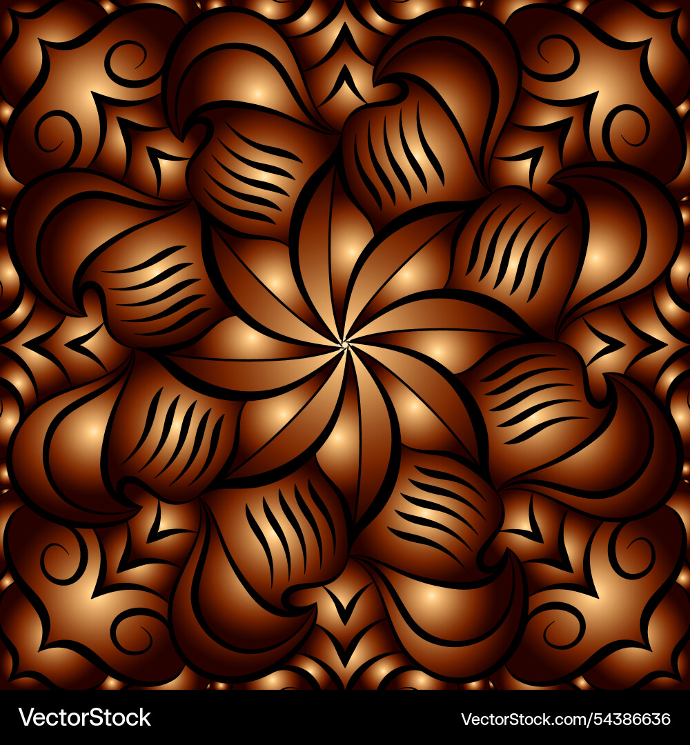Abstract pattern of gradient shapes colorful vector image