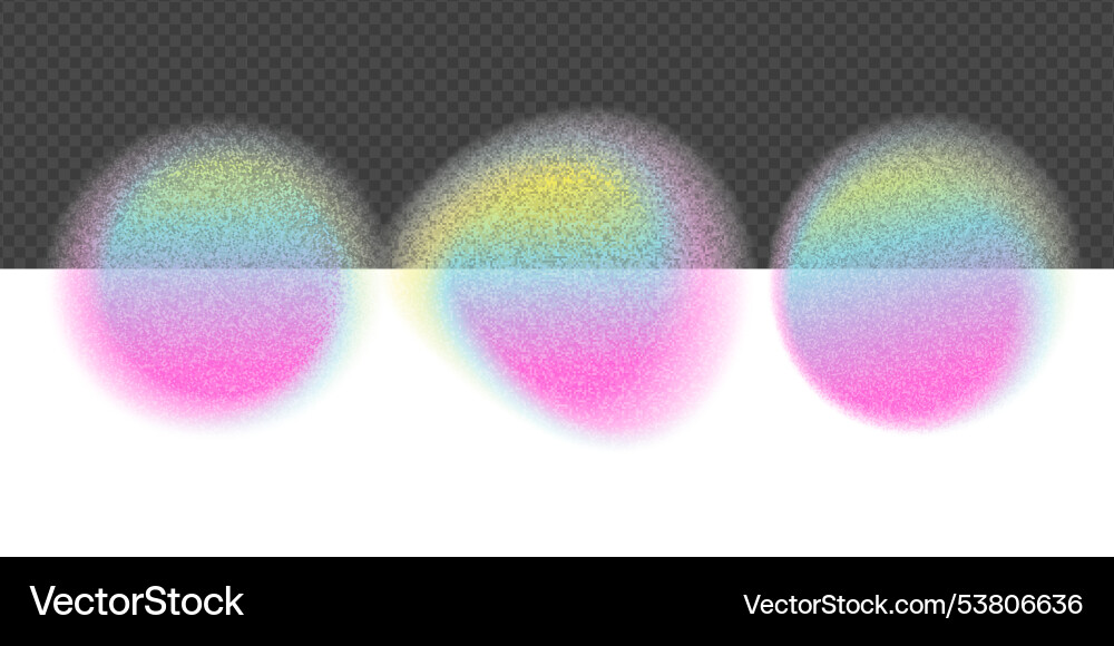 Blur gradient circles set and abstract color Blur gradient circles set and abstract color vector image