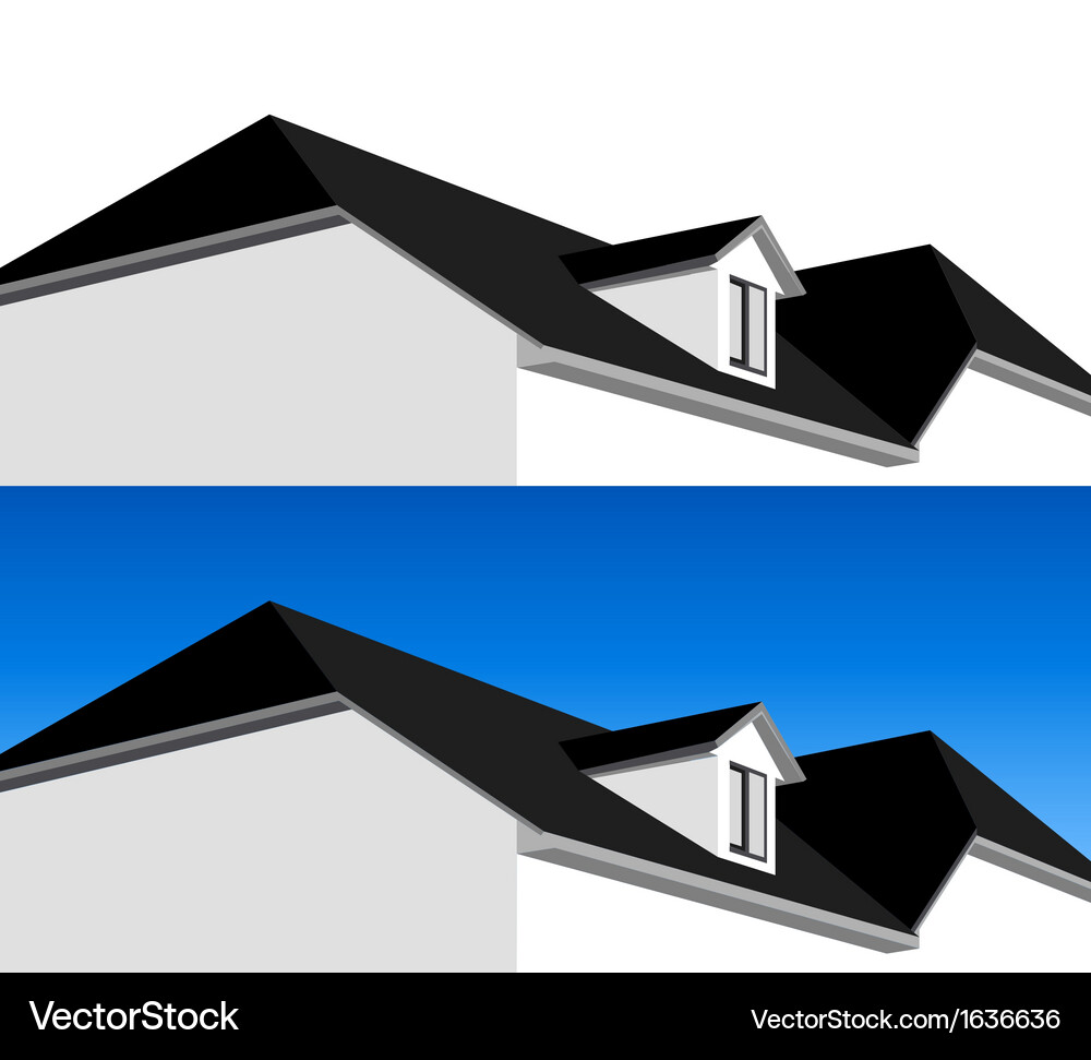 Dormer Window House Model Vector Image