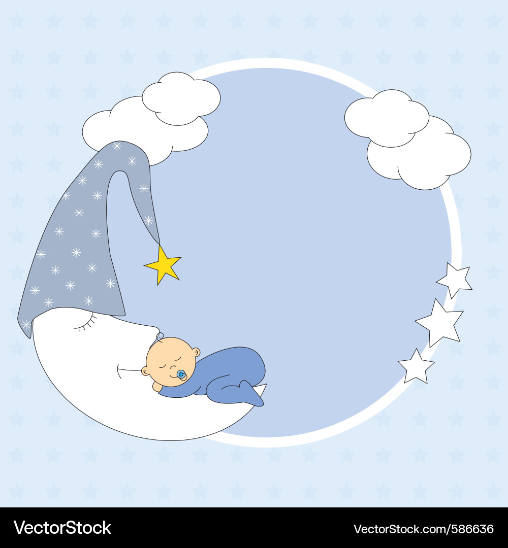 Sweet Baby Schlaf Vektorbild