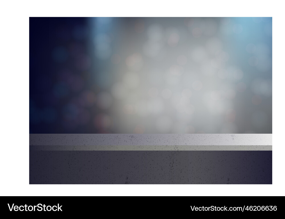 Table for product display empty counter in blur Table for product display empty counter in blur Vector Image