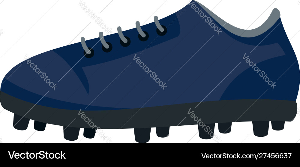 American football shoes icon flat style American football shoes icon flat style vector image