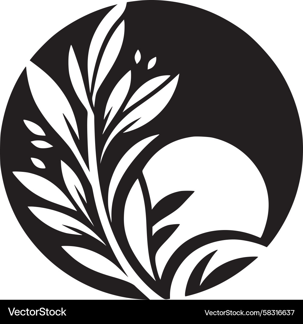Clean Circular Badge Vector Image