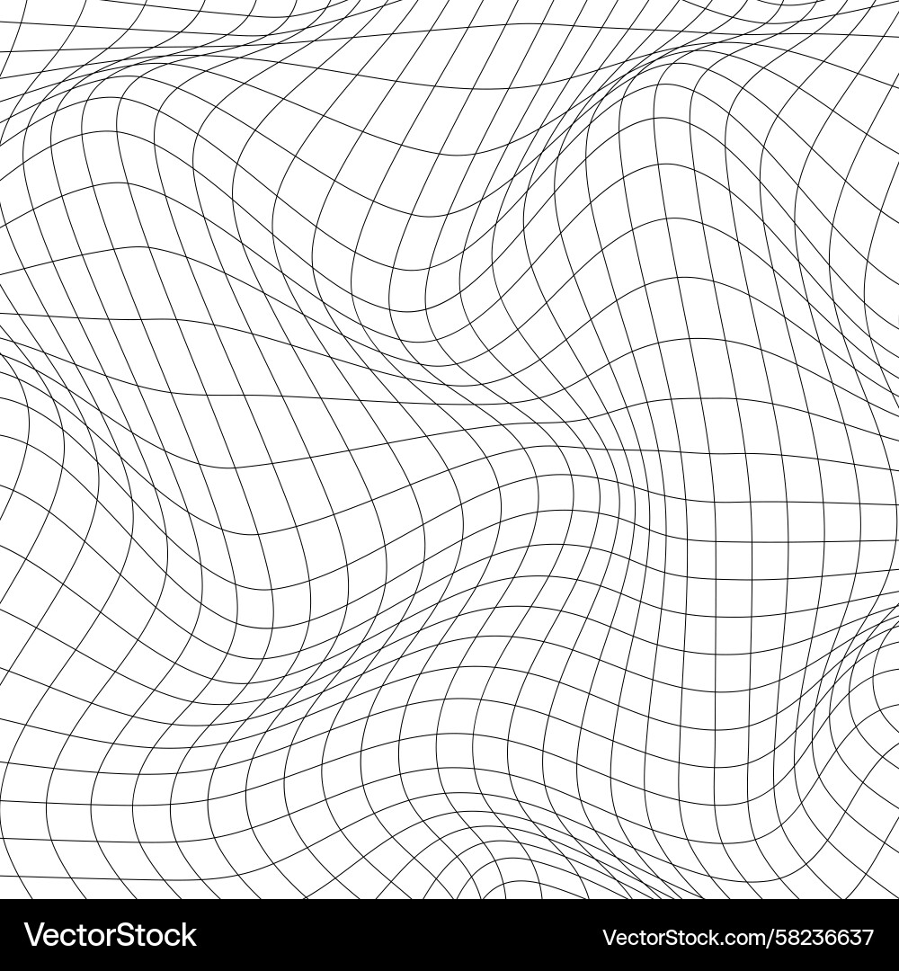 Grid pattern creating a sense of depth Vector Image