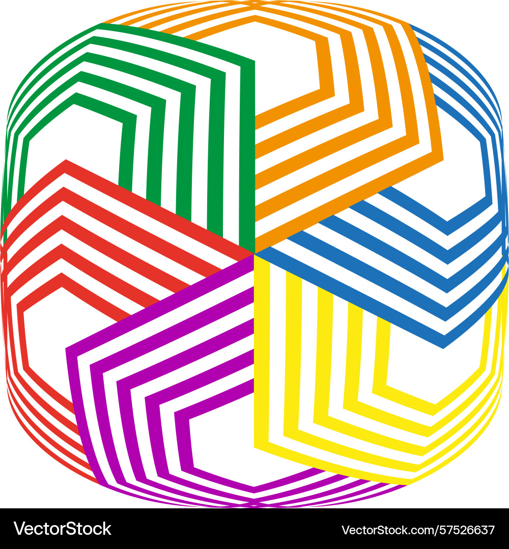 Segmented circle icon color arrow circuit vibrant Segmented circle icon color arrow circuit vibrant vector image
