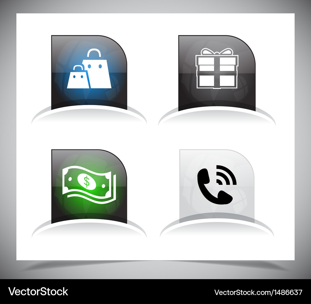 Web buttons pack Vector Image