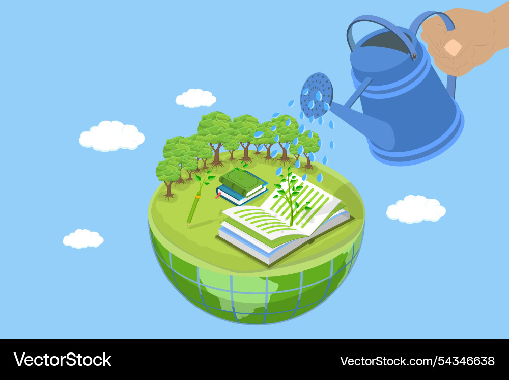 3d isometric flat Royalty Free Vector Image - VectorStock