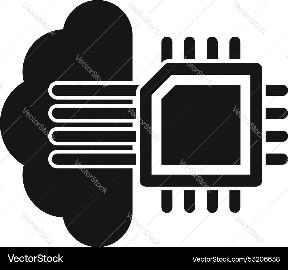Cloud computing system connecting with data lines Cloud computing system connecting with data lines vector image