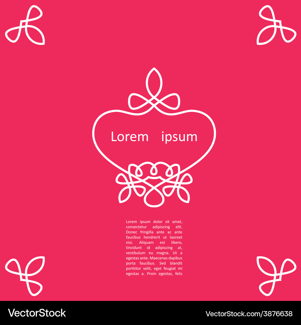 Decorative elegant frame Royalty Free Vector Image