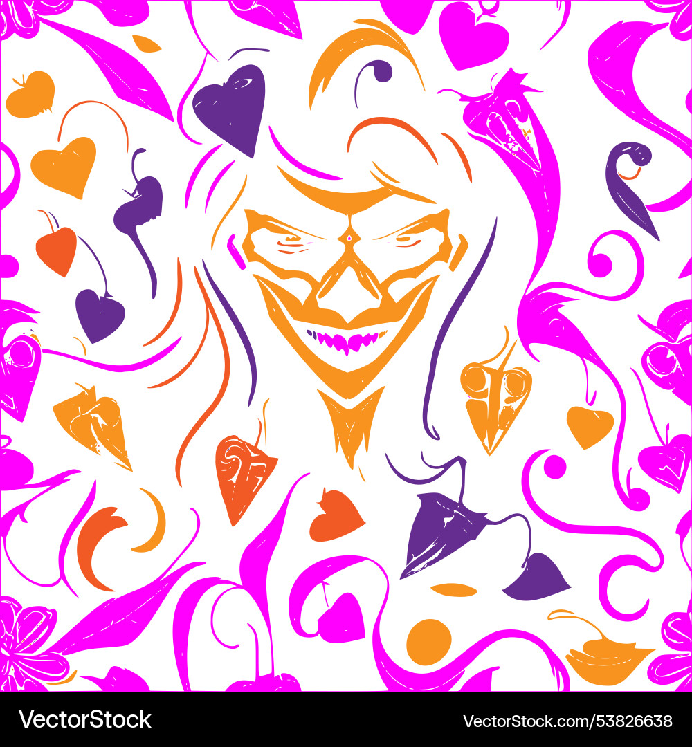 Vampire abstract pattern seamless Vector Image