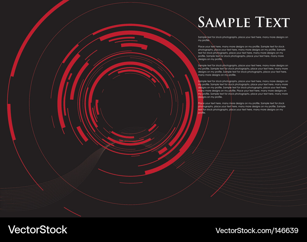 Abstract Red Dot Spiral Vector Image