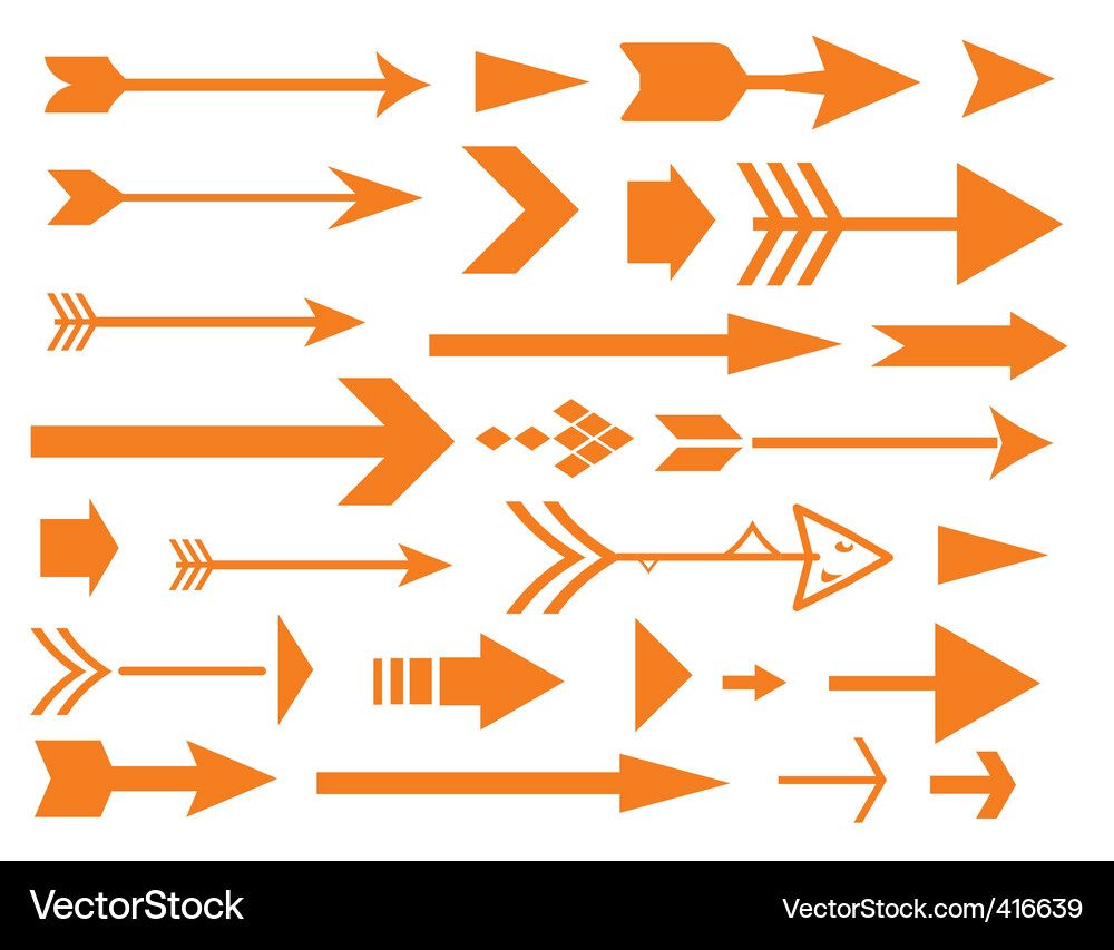 Arrow elements Vector Image