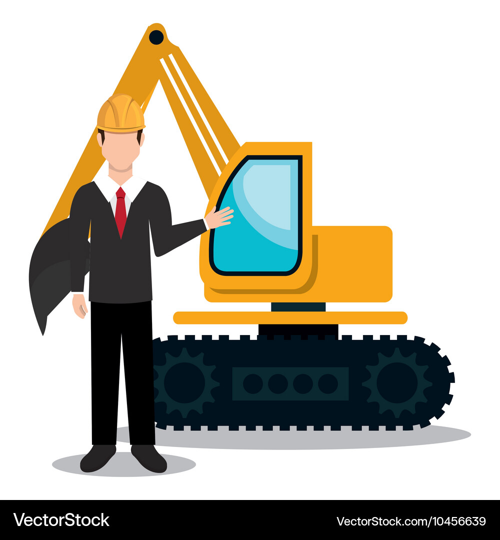 Builder constructor worker icon Vector Image