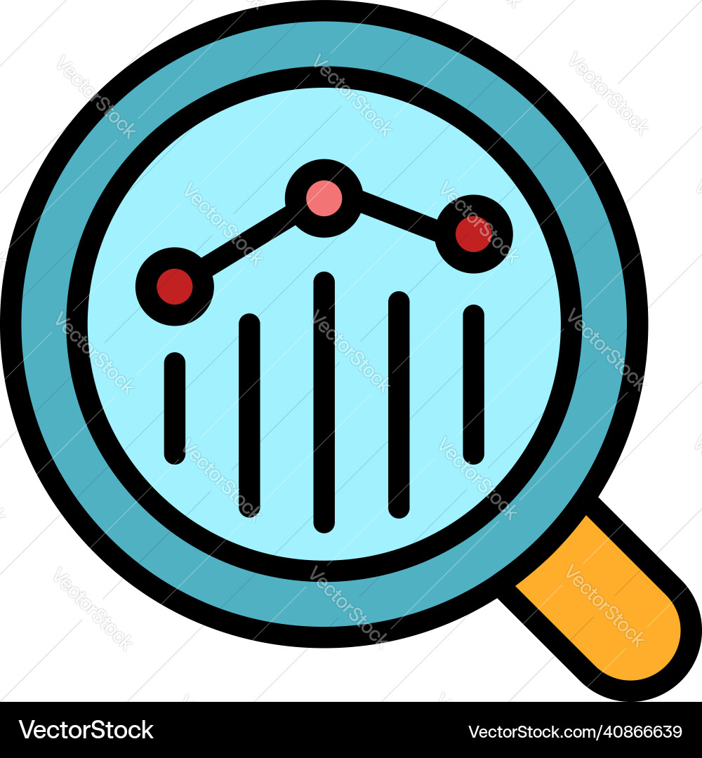 Development graph mentor icon color outline Vector Image