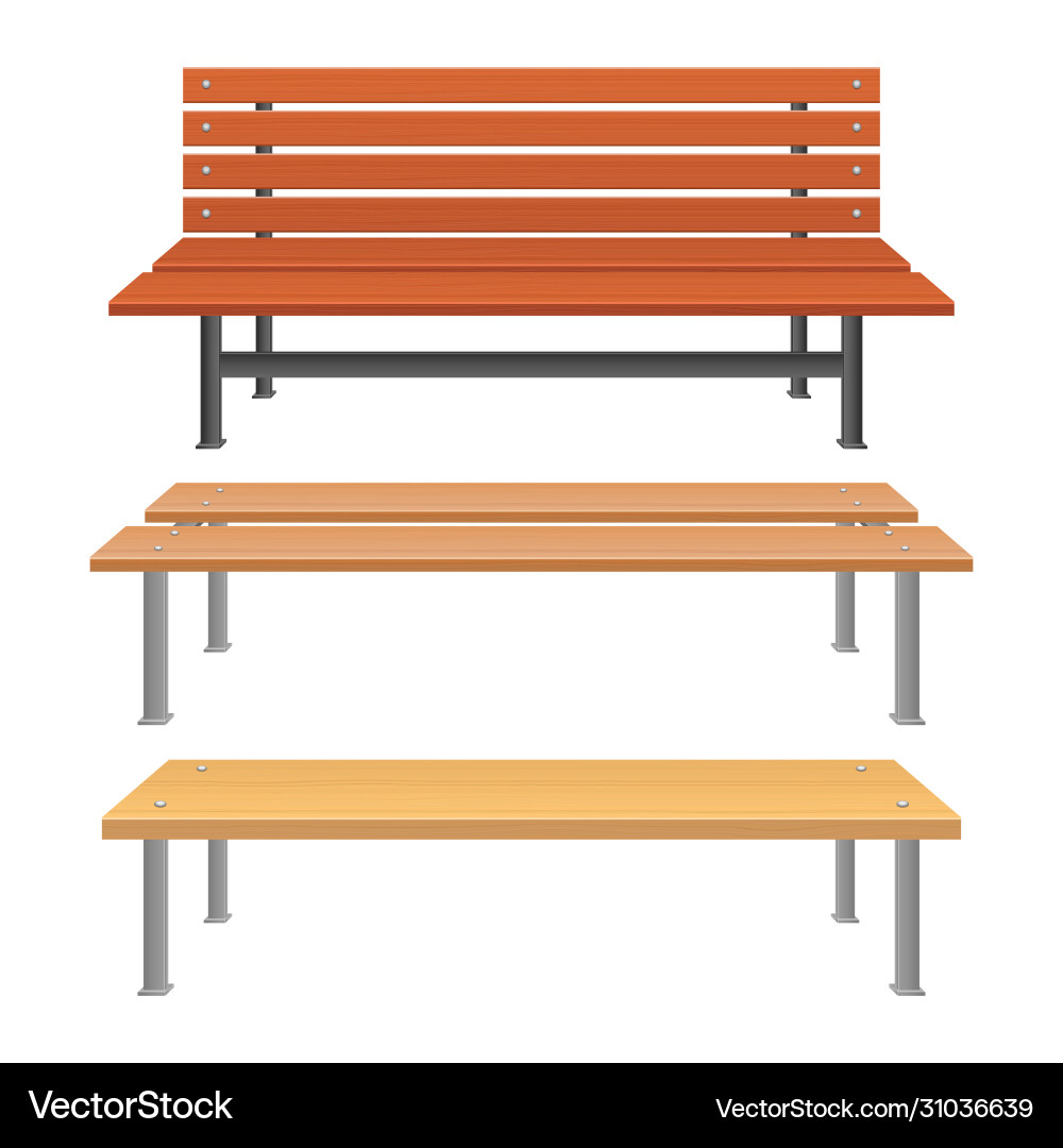 Park bench Park bench vector image
