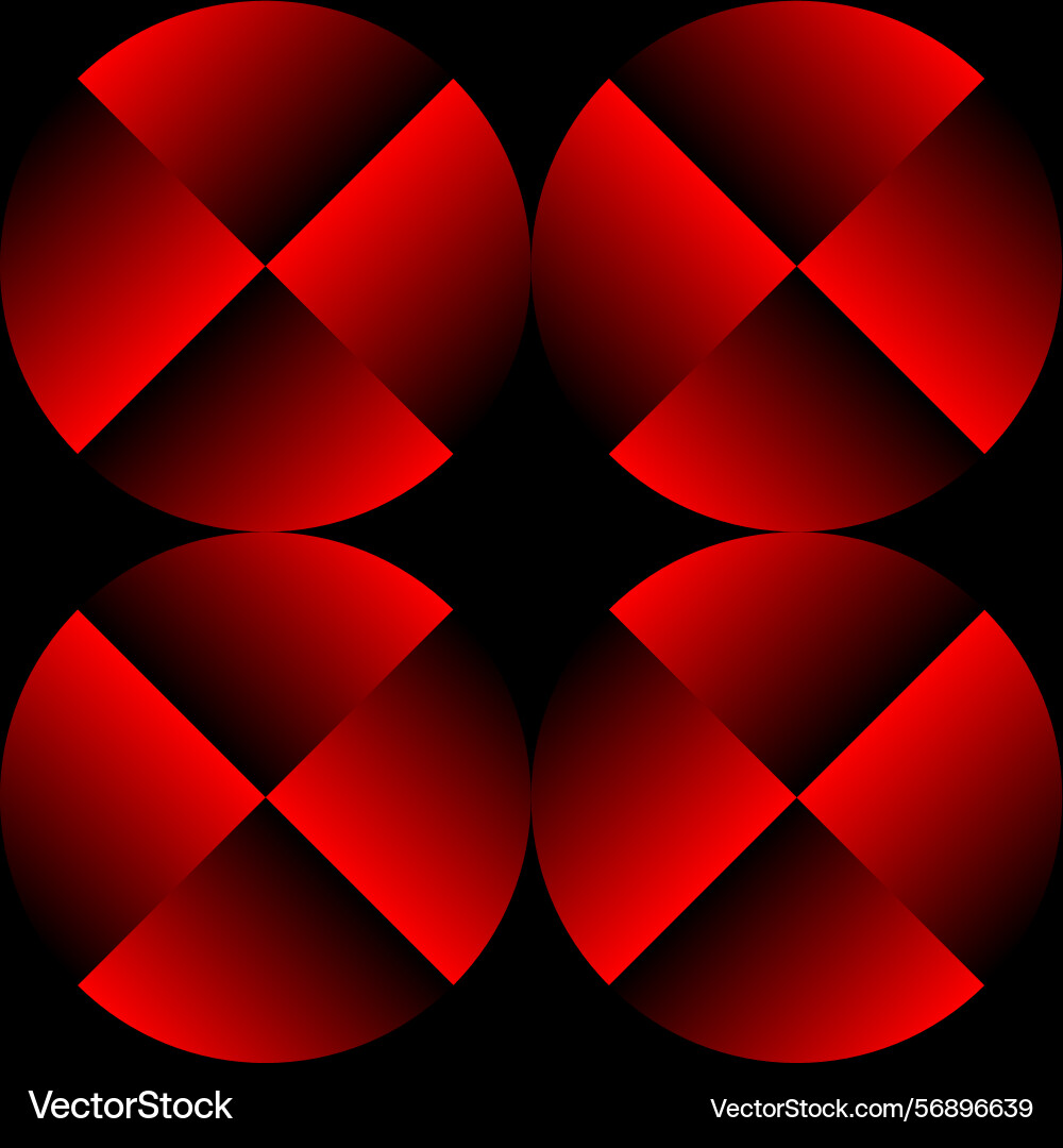 Red geometric abstract seamless pattern design vector image