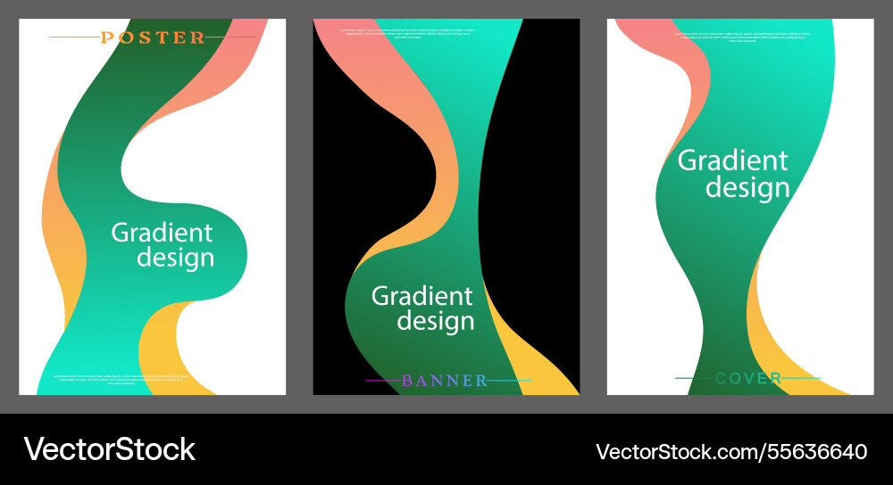 Abstract gradient design template the idea vector image