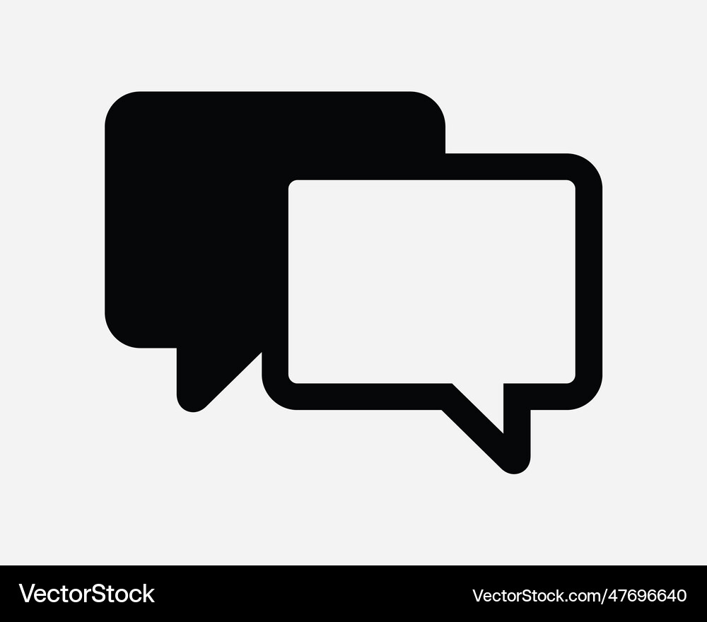 Conversation icon chat box comment discussion text – Royalty-Free