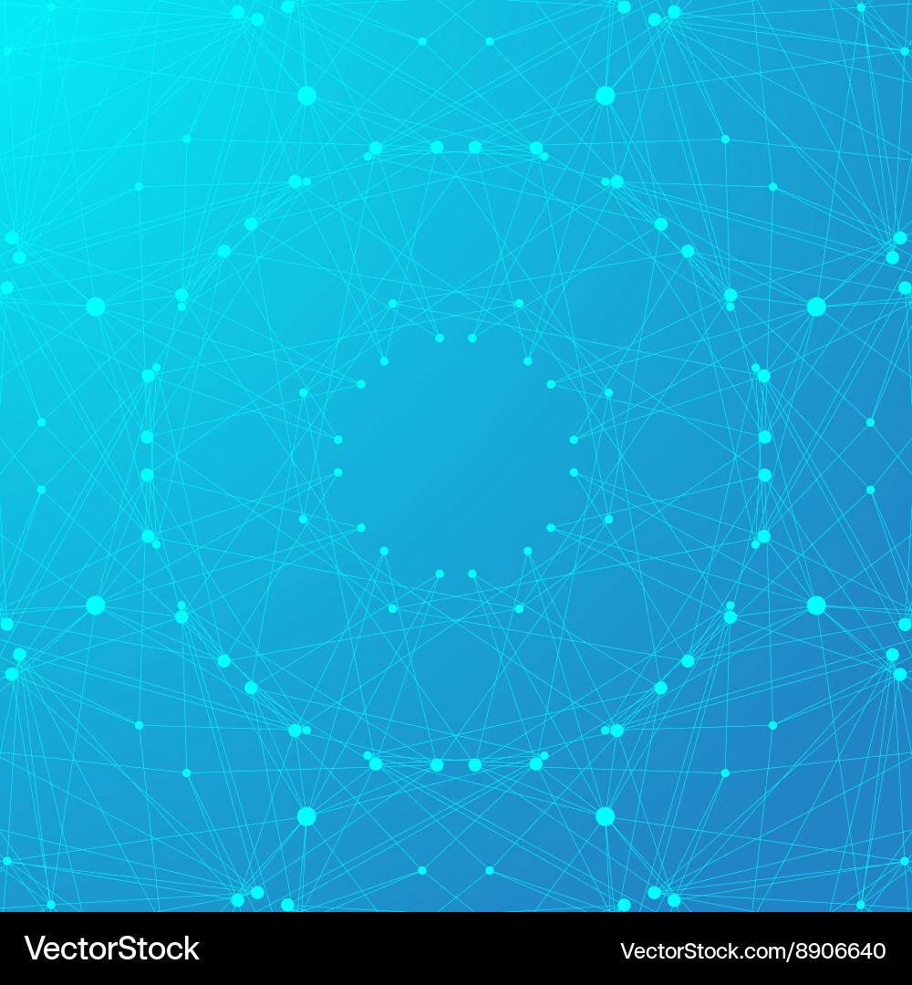 Geometric graphic background molecule Vector Image