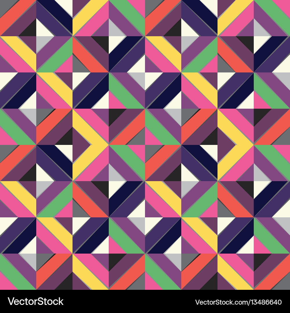 Multicolored Geometric Pattern vector image