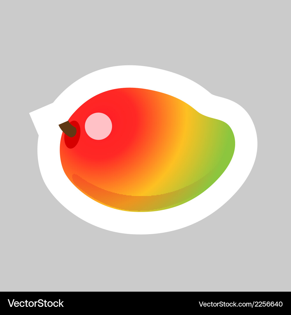 Ripe Mango Fruit Royalty Free Vector Image - VectorStock