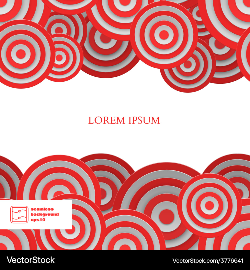 Abstract seamless circles pattern Vector Image