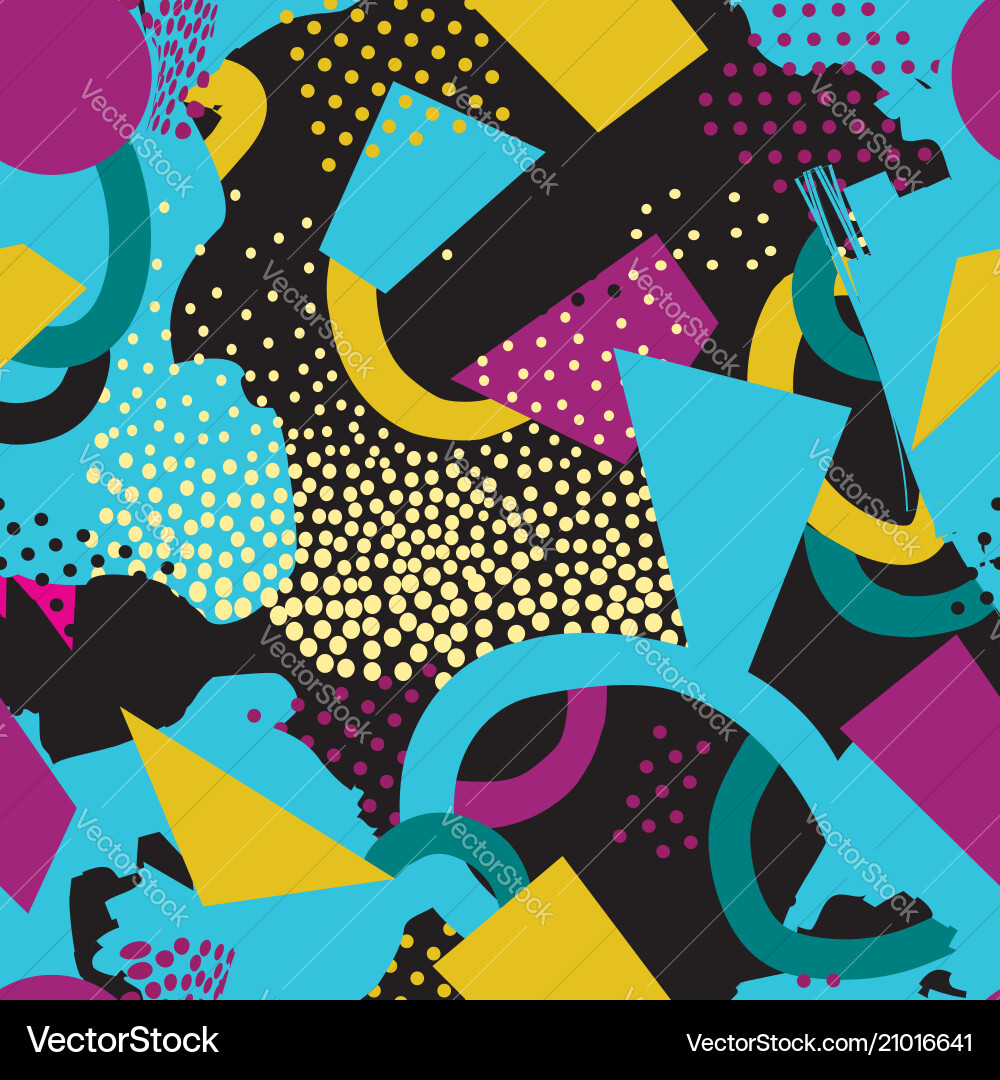 Abstract seamless pattern blots dots geometric Abstract seamless pattern blots dots geometric vector image