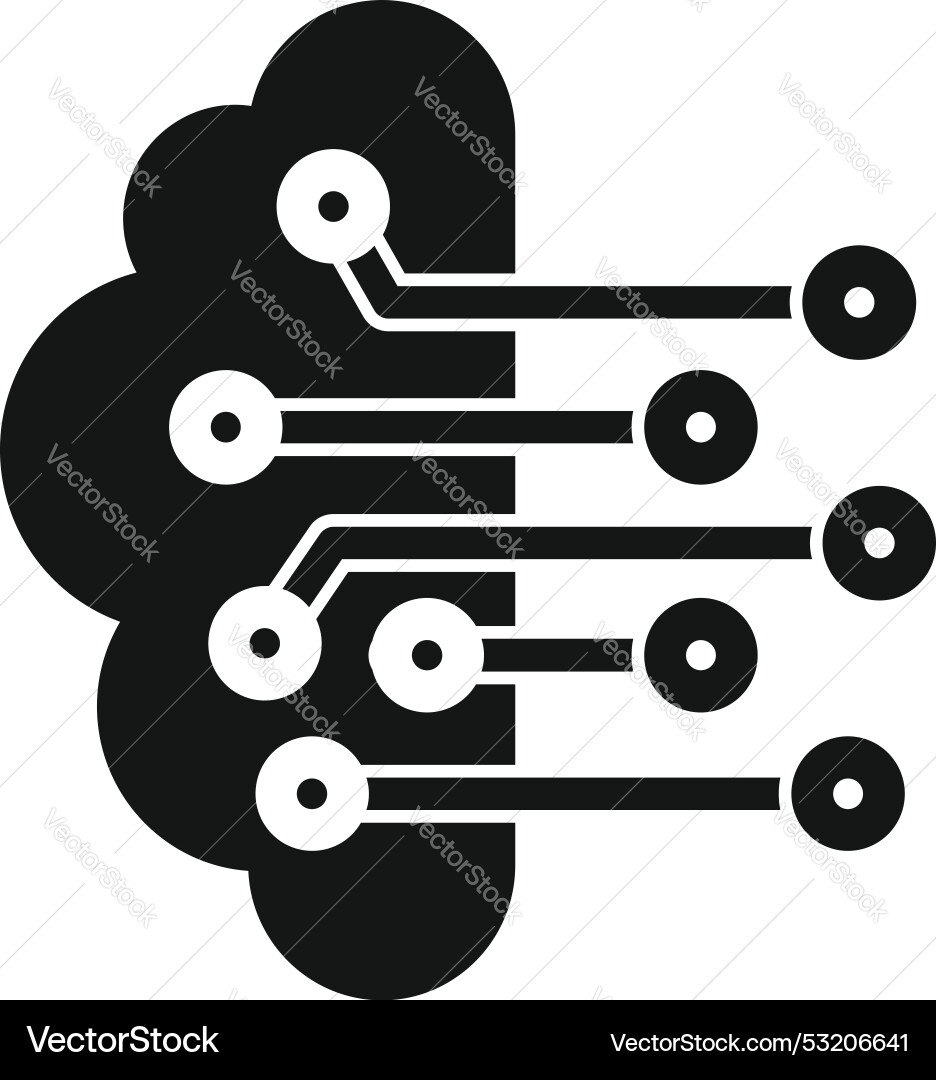 Cloud computing electronic circuit data storage Cloud computing electronic circuit data storage vector image