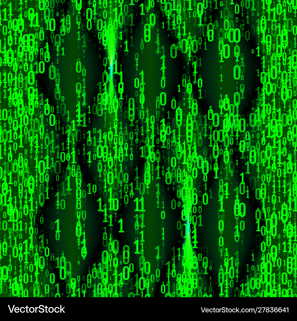 Falling Numbers Matrix Background vector image