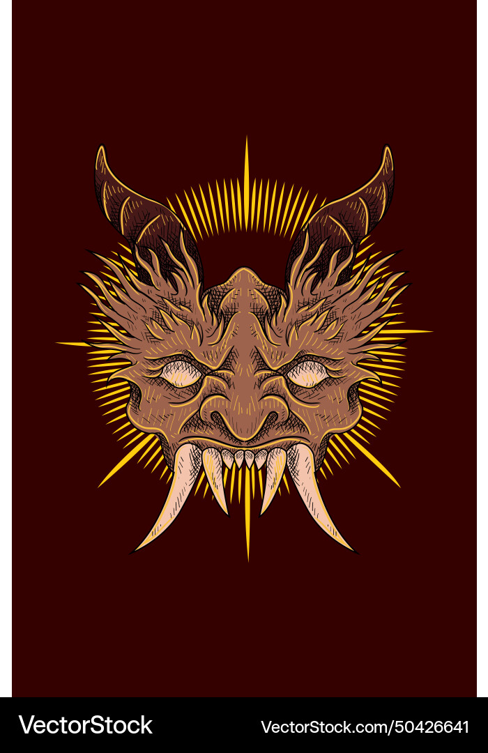 Monster Maske Monster Maske vektorbild