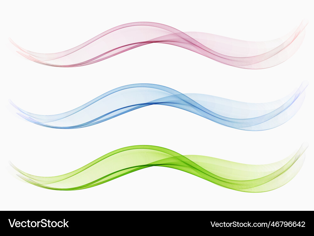Color flow transparent wave smoky background Color flow transparent wave smoky background vector image