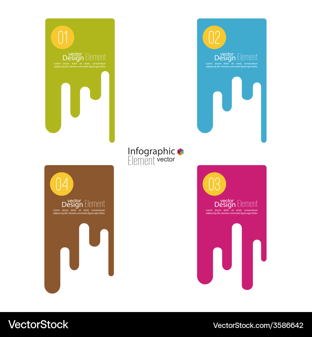 Comparative chart with templates for presentation vector image