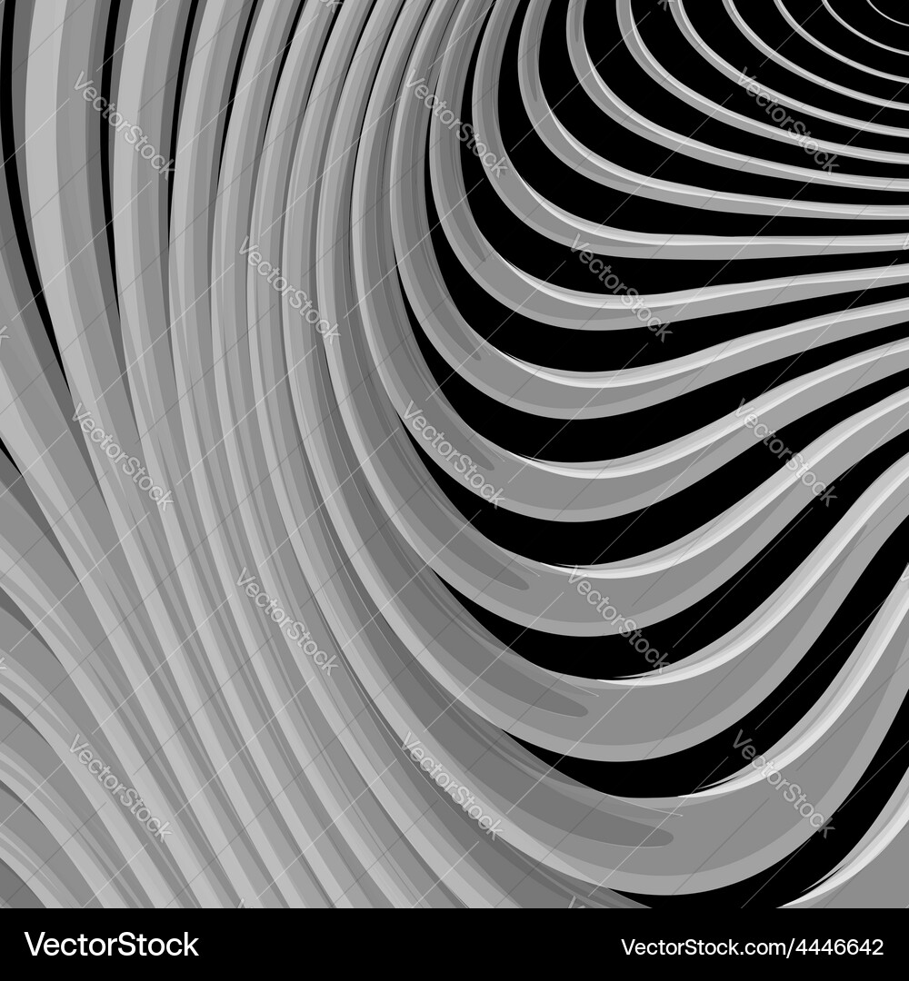 Design monochrome parallel waving lines background Vector Image