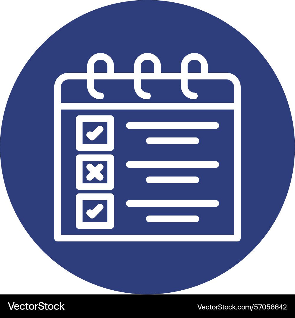 Task line circle style icon design vector image