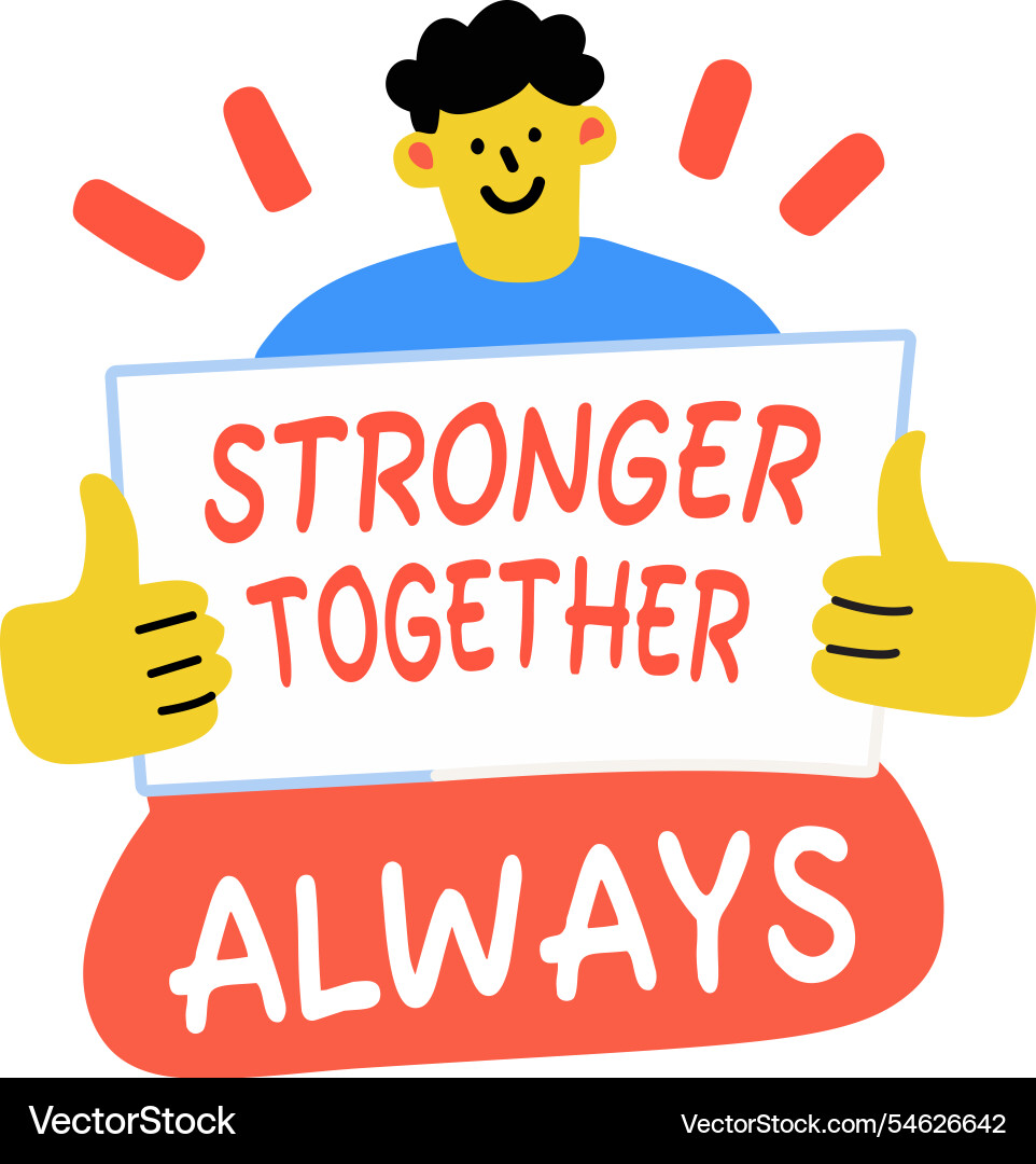 Together always Vector Image